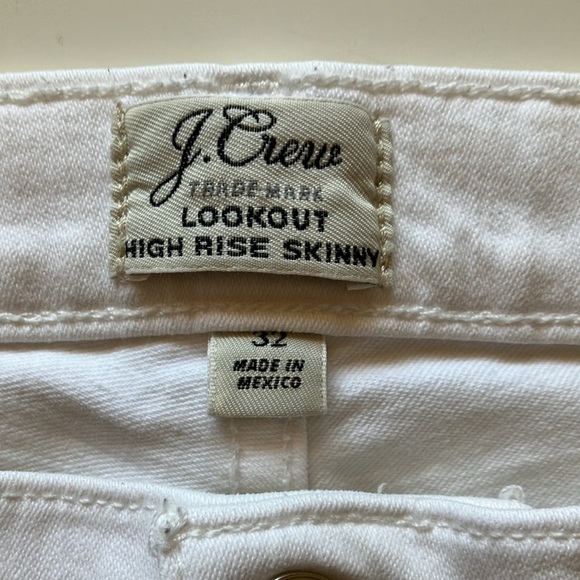 J.Crew high rise skinny white jeans - Picture 3 of 10